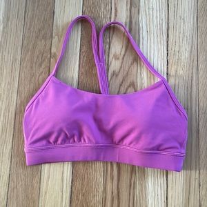Lululemon pink size 4 flow y bra